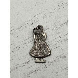 Vintage Infant Of Prague Figurine Sterling Silver Charm